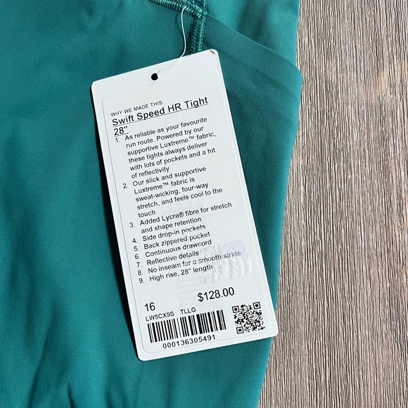 Lululemon Swift Speed HR Tight Size 16 - Picture 3 of 5